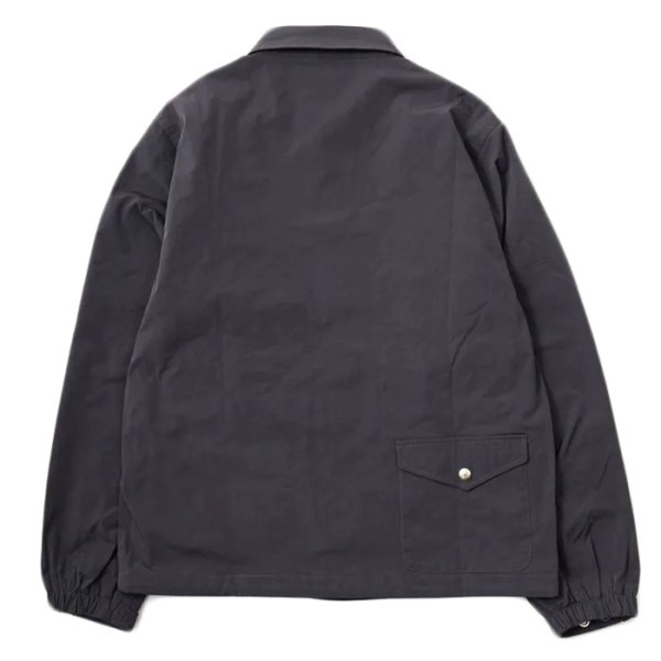 画像3: FELCO（フェルコ）SET IN SLEEVE COACH JACKET（セットインスリーブコーチジャケット）"SNAP BUTTON FRONT W/FLANNEL LINING” / Navy （ネイビー）・Charcoal（チャコール） (3)
