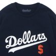 画像3: Sloppy Supply（スラッピーサプライ）Long Sleeve Print Tee（ロングスリーブプリントTシャツ）"DOLLARS" / Navy（ネイビー） (3)