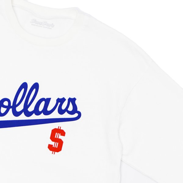 画像4: Sloppy Supply（スラッピーサプライ）Long Sleeve Print Tee（ロングスリーブプリントTシャツ）"DOLLARS" / White（ホワイト） (4)