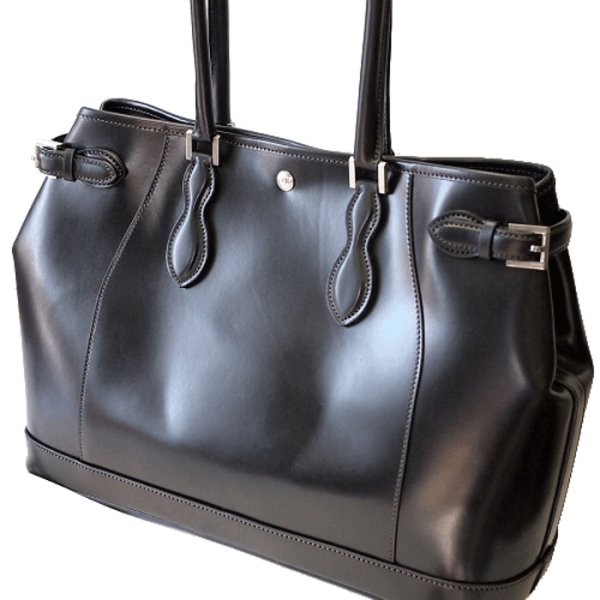 画像3: WILD SWANS（ワイルドスワンズ）Drucker（ドラッカー）トートバッグ"サドルプルアップ"/Black（ブラック） (3)