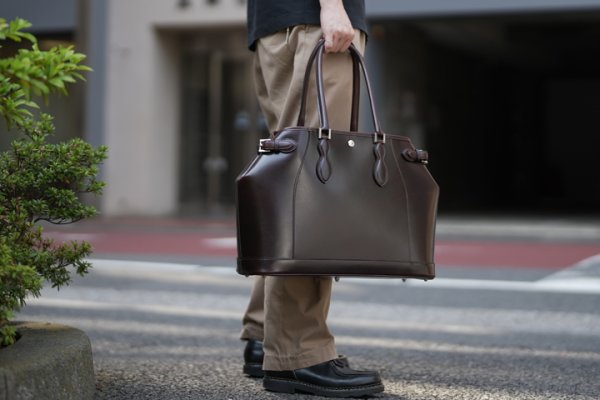 画像9: WILD SWANS（ワイルドスワンズ）Drucker（ドラッカー）トートバッグ"サドルプルアップ"/Choco（チョコ） (9)