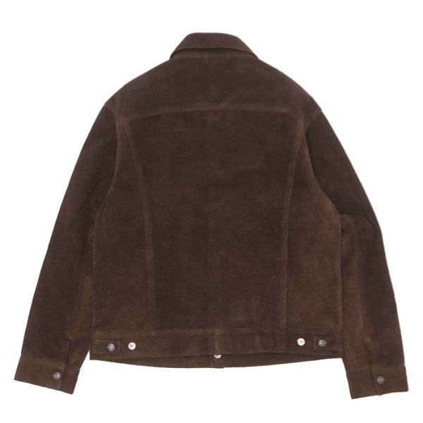 画像2: *A VONTADE（アボンタージ）Truker Jacket（トラッカージャケット）"Suede Leather" / Bitter Brown（ビターブラウン） (2)