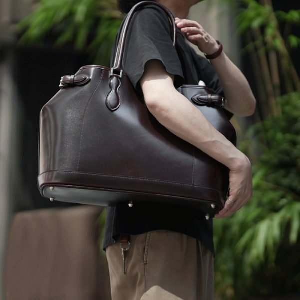 画像8: WILD SWANS（ワイルドスワンズ）Drucker（ドラッカー）トートバッグ"サドルプルアップ"/Choco（チョコ） (8)