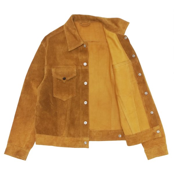 画像3: *A VONTADE（アボンタージ）Truker Jacket（トラッカージャケット）"Suede Leather" / Coyote（コヨーテ） (3)