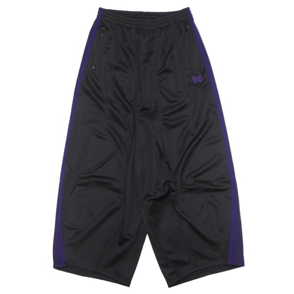 画像1: NEEDLES（ニードルズ）H.D Track Pant（ヒザデルトラックパンツ）"Poly Smooth" / Black（ブラック） (1)