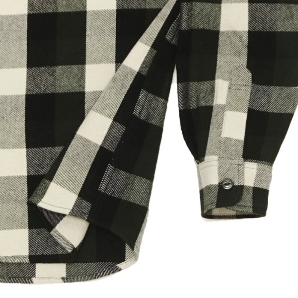 画像5: BIG MIKE（ビッグマイク）Heavy Flannel L/S Shirt （ヘビーフランネルロングスリーブシャツ）/ Off×OLive×Black（オフホワイト×オリーブ×ブラック） (5)