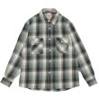 画像1: BIG MIKE（ビッグマイク）Heavy Flannel L/S Shirt （ヘビーフランネルロングスリーブシャツ）/ Mint×Grey×White（ミント×グレー×ホワイト） (1)
