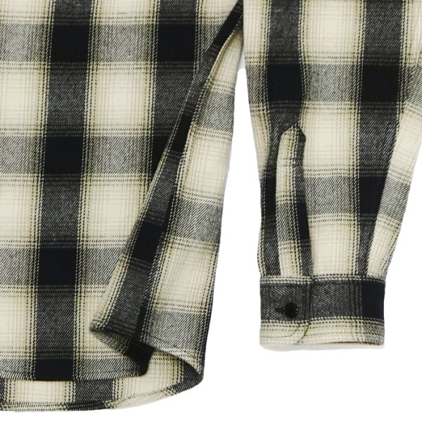画像5: BIG MIKE（ビッグマイク）Heavy Flannel L/S Shirt （ヘビーフランネルロングスリーブシャツ）/ Black×Beige×White（ブラック×ベージュ×ホワイト） (5)