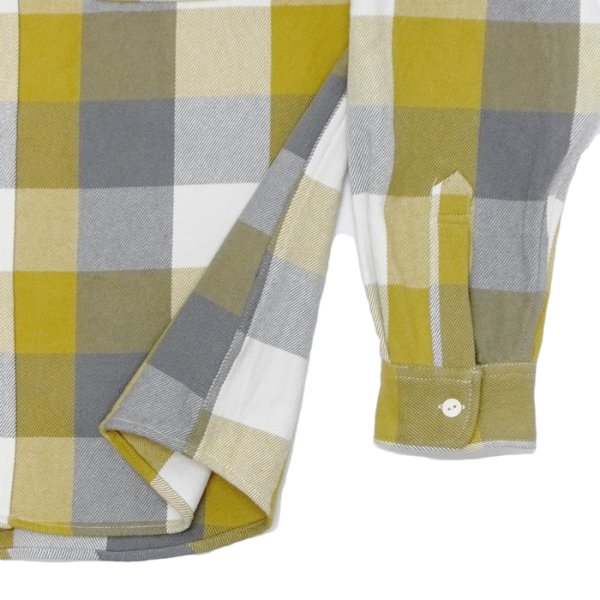 画像5: BIG MIKE（ビッグマイク）Heavy Flannel L/S Shirt （ヘビーフランネルロングスリーブシャツ）/ Yellow×Grey×White（イエロー×グレー×ホワイト） (5)
