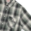 画像4: BIG MIKE（ビッグマイク）Heavy Flannel L/S Shirt （ヘビーフランネルロングスリーブシャツ）/ Mint×Grey×White（ミント×グレー×ホワイト） (4)