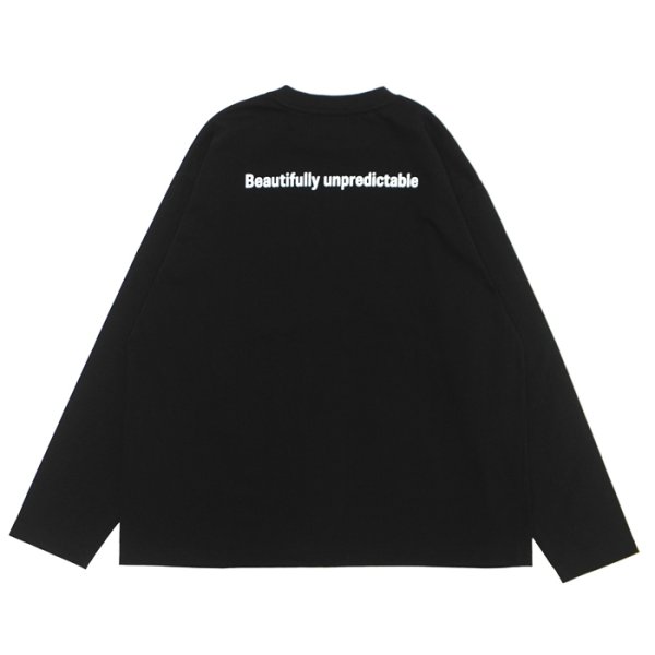 画像2: MODMNT（モドメント）BEUTIFULLY UNPREDIVTABLE L/S TEE（ビューティフリーアンプリディクタブルロングスリーブTシャツ） / Black（ブラック） (2)