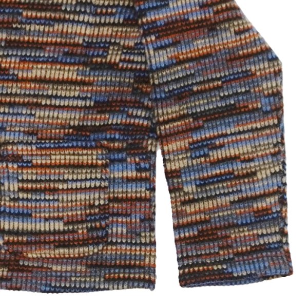 画像6: ENGINEERED GARMENTS（エンジニアードガーメンツ）Knit Cardigan（ニットカーディガン）"Wool Poly Sweater Knit" / Blue×Orange（ブルー×オレンジ） (6)