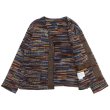 画像3: ENGINEERED GARMENTS（エンジニアードガーメンツ）Knit Cardigan（ニットカーディガン）"Wool Poly Sweater Knit" / Blue×Orange（ブルー×オレンジ） (3)