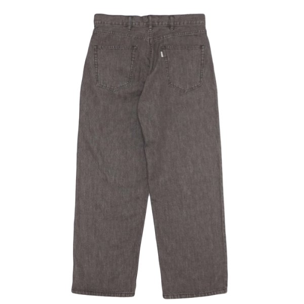 画像2: EVCON（エビコン）10.5oz 1TUCK BAGGY DENIM（10.5oz 1タックバギーデニム） / BROWN（ブラウン）【裾上げ無料】 (2)