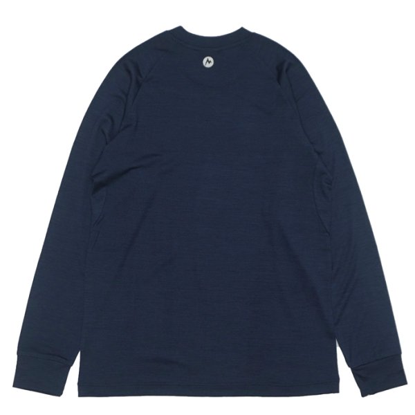 画像3: Marmot（マーモット）Marmot Merino Wool Long Tee（マーモットメリノウールロングT）/ Navy（ネイビー）・Black（ブラック） (3)