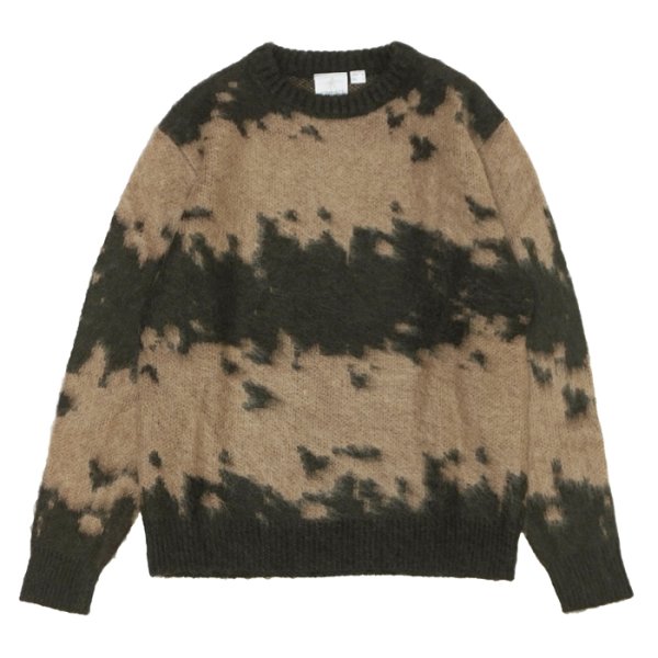 画像1: Gramicci（グラミチ）MOHAIR SPLATTER SWEATER（モヘアスプラッターセーター） / Taupe Splatter（トープスプラッター） (1)