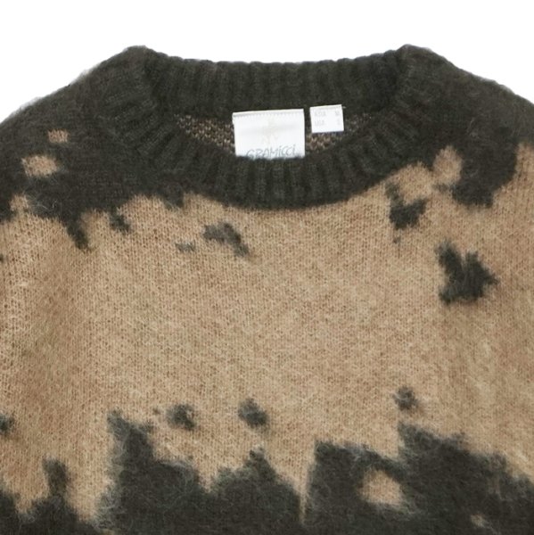 画像3: Gramicci（グラミチ）MOHAIR SPLATTER SWEATER（モヘアスプラッターセーター） / Taupe Splatter（トープスプラッター） (3)