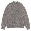 画像1: alvana（アルヴァナ）WOOL WASHI CREWNECK KNIT（ウール和紙クルーネックニット） / Top Khaki（トップカーキ） (1)