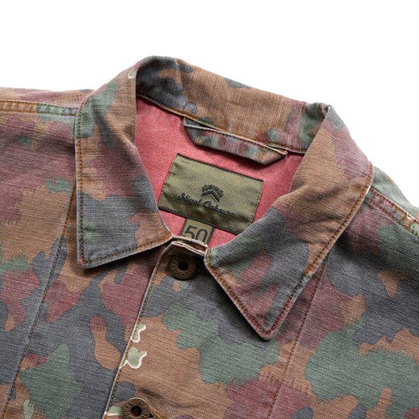 画像3: Nigel Cabourn（ナイジェル・ケーボン）FIELD JACKET（フィールドジャケット）"FADE CAMO" / Red（レッド） (3)