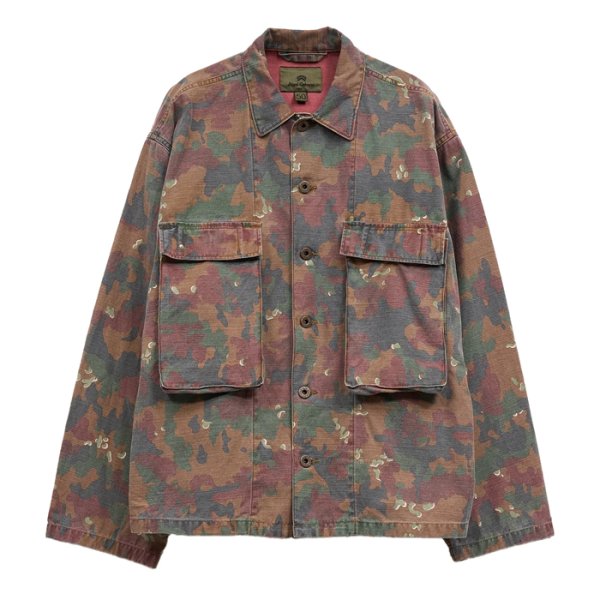 画像1: Nigel Cabourn（ナイジェル・ケーボン）FIELD JACKET（フィールドジャケット）"FADE CAMO" / Red（レッド） (1)
