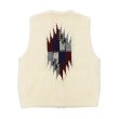 画像2: COOHEM（コーヘン）WOOL CHIMAYO JACQUARD VEST（ウールチマヨジャガードベスト）/ IVORY（アイボリー） (2)