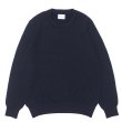 画像1: Yonetomi NEW BASIC（ヨネトミニューベーシック）EX Fine Wool Rib Knit Pull Over（エクストラファインウールニットプルオーバー）/ Navy（ネイビー） (1)