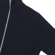 画像5: Yonetomi NEW BASIC（ヨネトミニューベーシック）EX Fine Wool Rib Knit Blouson（エクストラファインウールニットブルゾン）/ Navy（ネイビー） (5)