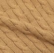 画像6: Yonetomi NEW BASIC（ヨネトミニューベーシック）ORGANIC BROWN COTTON KNIT P/O（オーガニックブラウンコットンニットプルオーバー）"CABLE" / Brown（ブラウン） (6)
