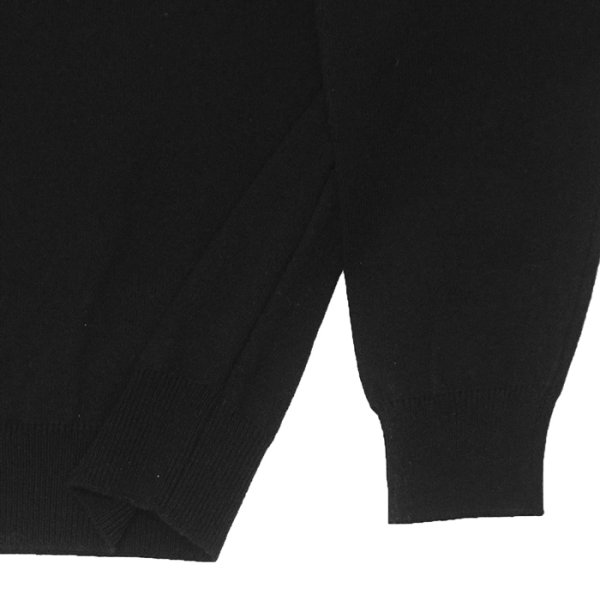 画像6: Yonetomi NEW BASIC（ヨネトミニューベーシック）RIGID CASHMERE SWEATER PULLOVER（リジットカシミアセータープルオーバー）/ Black（ブラック） (6)