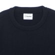 画像3: Yonetomi NEW BASIC（ヨネトミニューベーシック）EX Fine Wool Rib Knit Pull Over（エクストラファインウールニットプルオーバー）/ Navy（ネイビー） (3)