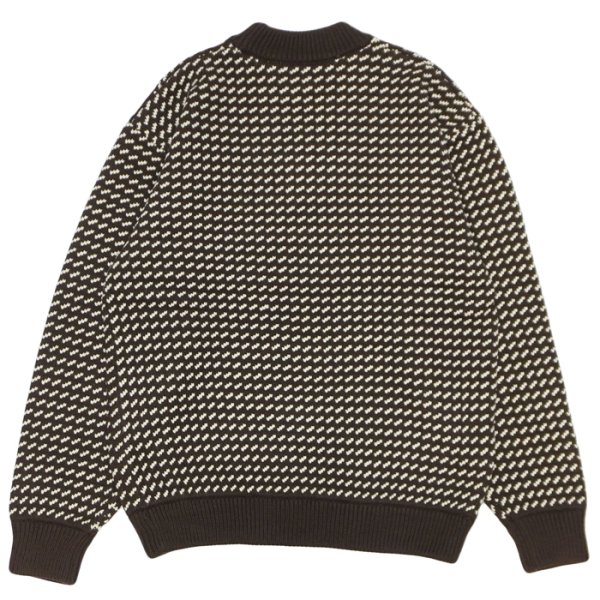 画像2: L.L.Bean Japan Edition（エルエルビーン ジャパンエディション）Men's Wayne Sweater Bard's-Eye（メンズ ウェインセーターバーズアイ） / Brown×Natural（ブラウン×ナチュラル） (2)
