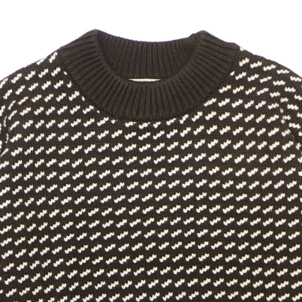 画像3: L.L.Bean Japan Edition（エルエルビーン ジャパンエディション）Men's Wayne Sweater Bard's-Eye（メンズ ウェインセーターバーズアイ） / Brown×Natural（ブラウン×ナチュラル） (3)