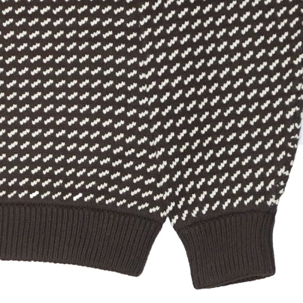 画像5: L.L.Bean Japan Edition（エルエルビーン ジャパンエディション）Men's Wayne Sweater Bard's-Eye（メンズ ウェインセーターバーズアイ） / Brown×Natural（ブラウン×ナチュラル） (5)
