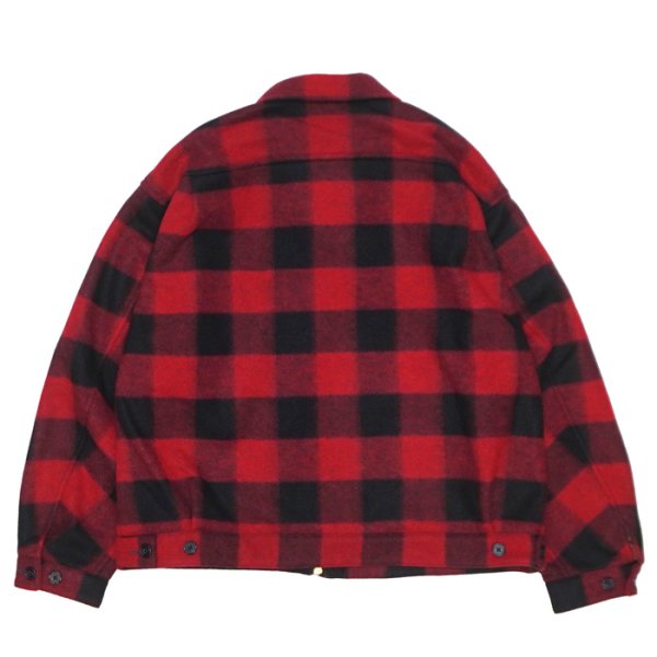 画像2: L.L.Bean Japan Edition（エルエルビーン ジャパンエディション）Men's Pathfinder Mossa Jacket（メンズ パスファインダーモッサジャケット）”Wool Blend Mossa Jersey" / Red×Black（レッド×ブラック） (2)