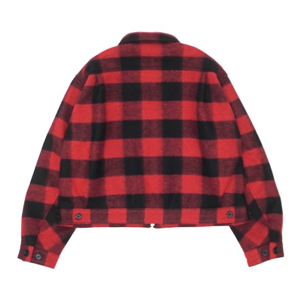 画像2: L.L.Bean Japan Edition（エルエルビーン ジャパンエディション）W's Pathfinder Mossa Jacket（ウィメンズ パスファインダーモッサジャケット）"Wool Blend Mossa Jersey" / Red×Black（レッド×ブラック） (2)