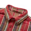 画像5: Nigel Cabourn（ナイジェル・ケーボン）FIELD SHIRT（フィールドシャツ）"HEAVY NEL REVERSIBLE" / Red（レッド） (5)