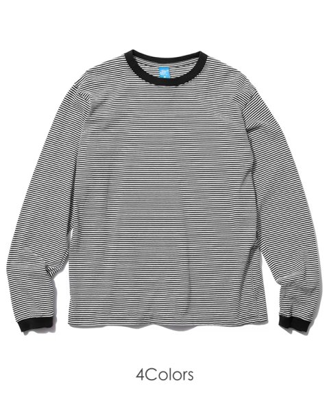 画像1: Good On（グッドオン）Long Sleeve Mini Stripe Tee（ロングスリーブミニストライプTシャツ） / 4colors（全4色展開） (1)