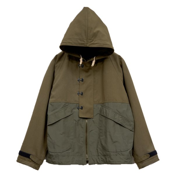 画像1: Nigel Cabourn（ナイジェル・ケーボン）DECK JACKET HALFTEX MODIFY（デッキジャケット - ハーフテックス モディファイ） / Dark Green（ダークグリーン） (1)