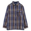 画像1: Nigel Cabourn（ナイジェル・ケーボン）FIELD SHIRT（フィールドシャツ）"HEAVY NEL REVERSIBLE" / Blue（ブルー） (1)