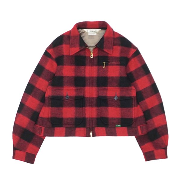 画像1: L.L.Bean Japan Edition（エルエルビーン ジャパンエディション）W's Pathfinder Mossa Jacket（ウィメンズ パスファインダーモッサジャケット）"Wool Blend Mossa Jersey" / Red×Black（レッド×ブラック） (1)