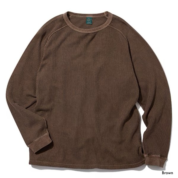 画像4: Good On（グッドオン）Long Sleeve Knit （ロングスリーブニット）"Rib Knit Pigment Dye" / 4Colors（全4色展開） (4)