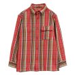 画像1: Nigel Cabourn（ナイジェル・ケーボン）FIELD SHIRT（フィールドシャツ）"HEAVY NEL REVERSIBLE" / Red（レッド） (1)