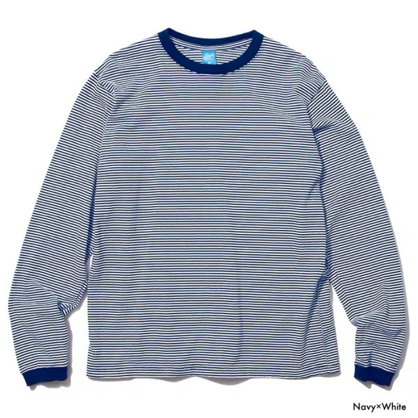 画像2: Good On（グッドオン）Long Sleeve Mini Stripe Tee（ロングスリーブミニストライプTシャツ） / 4colors（全4色展開） (2)