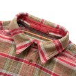 画像6: Nigel Cabourn（ナイジェル・ケーボン）FIELD SHIRT（フィールドシャツ）"HEAVY NEL REVERSIBLE" / Red（レッド） (6)