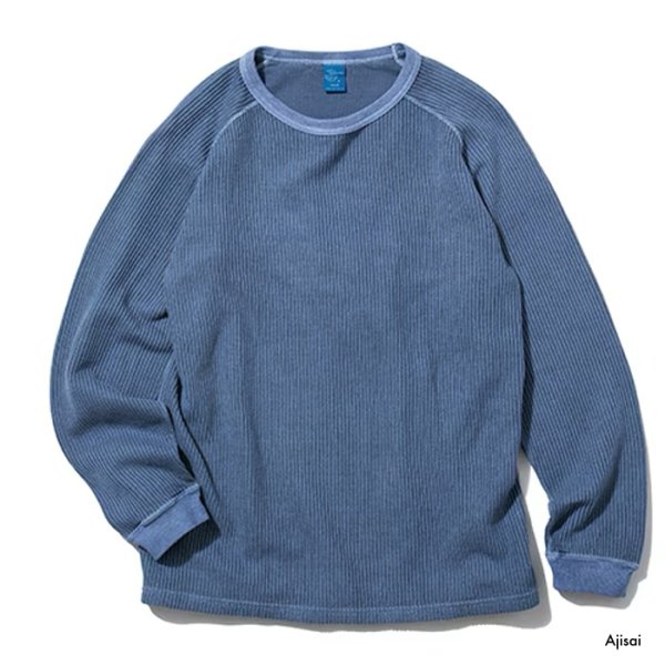画像3: Good On（グッドオン）Long Sleeve Knit （ロングスリーブニット）"Rib Knit Pigment Dye" / 4Colors（全4色展開） (3)