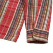 画像7: Nigel Cabourn（ナイジェル・ケーボン）FIELD SHIRT（フィールドシャツ）"HEAVY NEL REVERSIBLE" / Red（レッド） (7)