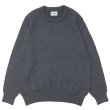 画像1: Yonetomi NEW BASIC（ヨネトミニューベーシック）EX Fine Wool Rib Knit Pull Over（エクストラファインウールニットプルオーバー）/ Gray（グレー） (1)