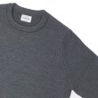 画像4: Yonetomi NEW BASIC（ヨネトミニューベーシック）EX Fine Wool Rib Knit Pull Over（エクストラファインウールニットプルオーバー）/ Gray（グレー） (4)