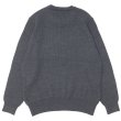 画像2: Yonetomi NEW BASIC（ヨネトミニューベーシック）EX Fine Wool Rib Knit Pull Over（エクストラファインウールニットプルオーバー）/ Gray（グレー） (2)