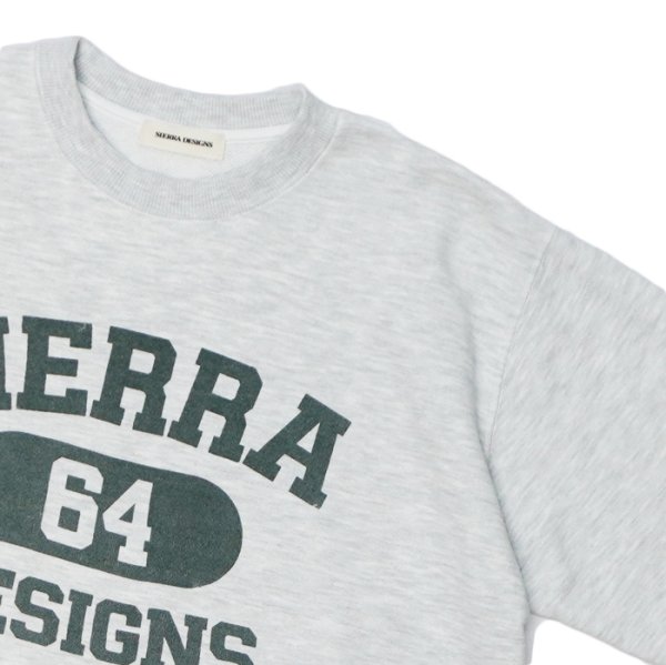 画像4: SIERRA DESIGNS（シエラデザインズ）SIERRA 64 SWEAT（シエラ64スウェット） / Ash Grey×Green（アッシュグレー×グリーン） (4)